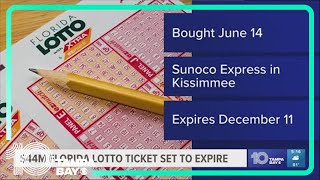 $44M Florida lottery ticket set to expire