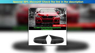 Top For Bmw F20F22F30F35F34F32F33F36E84Lcii3 Real Dry Carbon Fiber Side-Door Rear View M