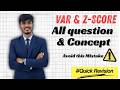 Quick Revision VAR &amp; Z-Score I Concept + All Question + Mistake area I CA AFM I Risk Management