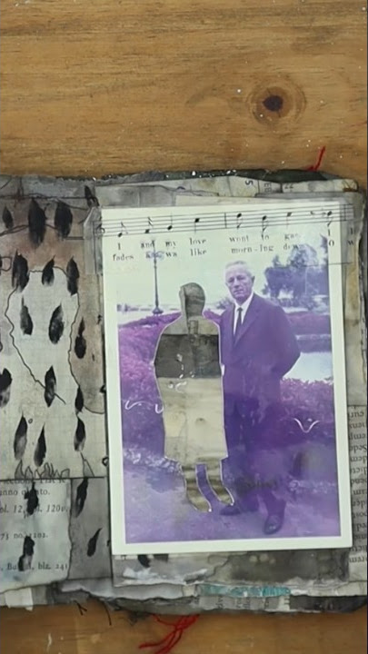 Sticky tape transfer #junkjournal #papercrafts #diycraft