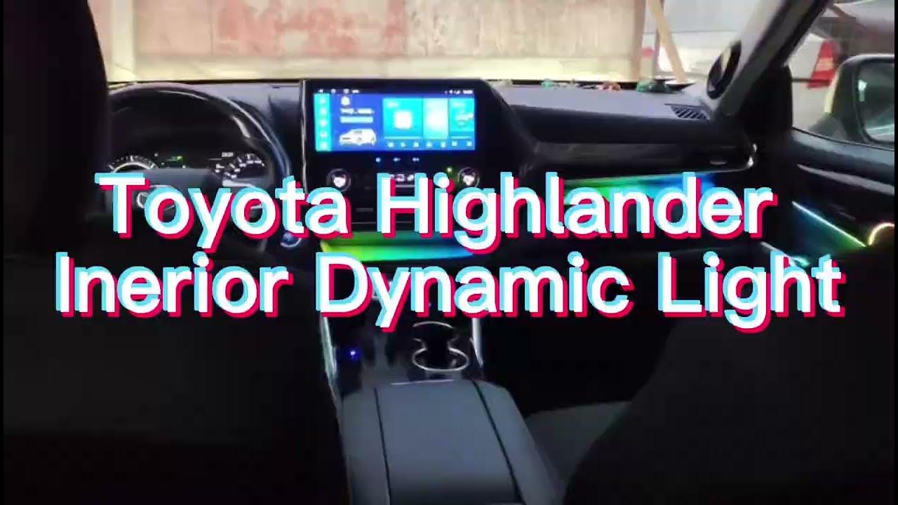 Toyota Highlander with Dynamic Ambient Lighting - YouTube