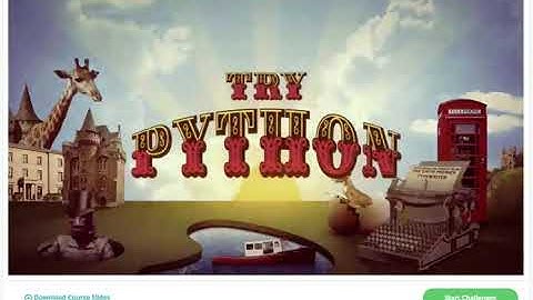 CodeSchool Python intro video