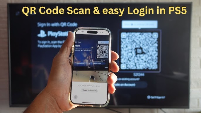 How to login using QR CODE IN PS4 