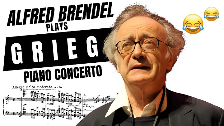 Pianist Alfred Brendel clowns around