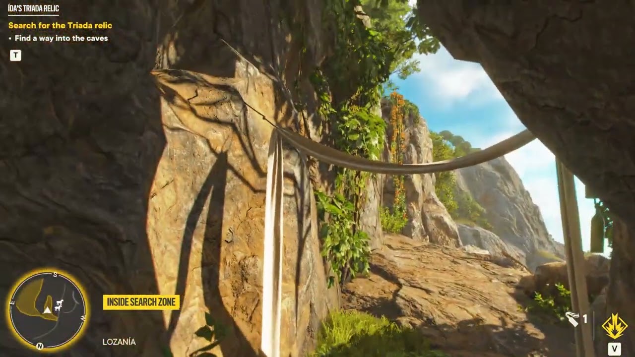 FARCRY6GUERRILLA / LOZANIA /NATIONAL PARK / IDAS' TRIADA RELIC: INTRO / LIAANAS: UP / CAVE ENTRANCE