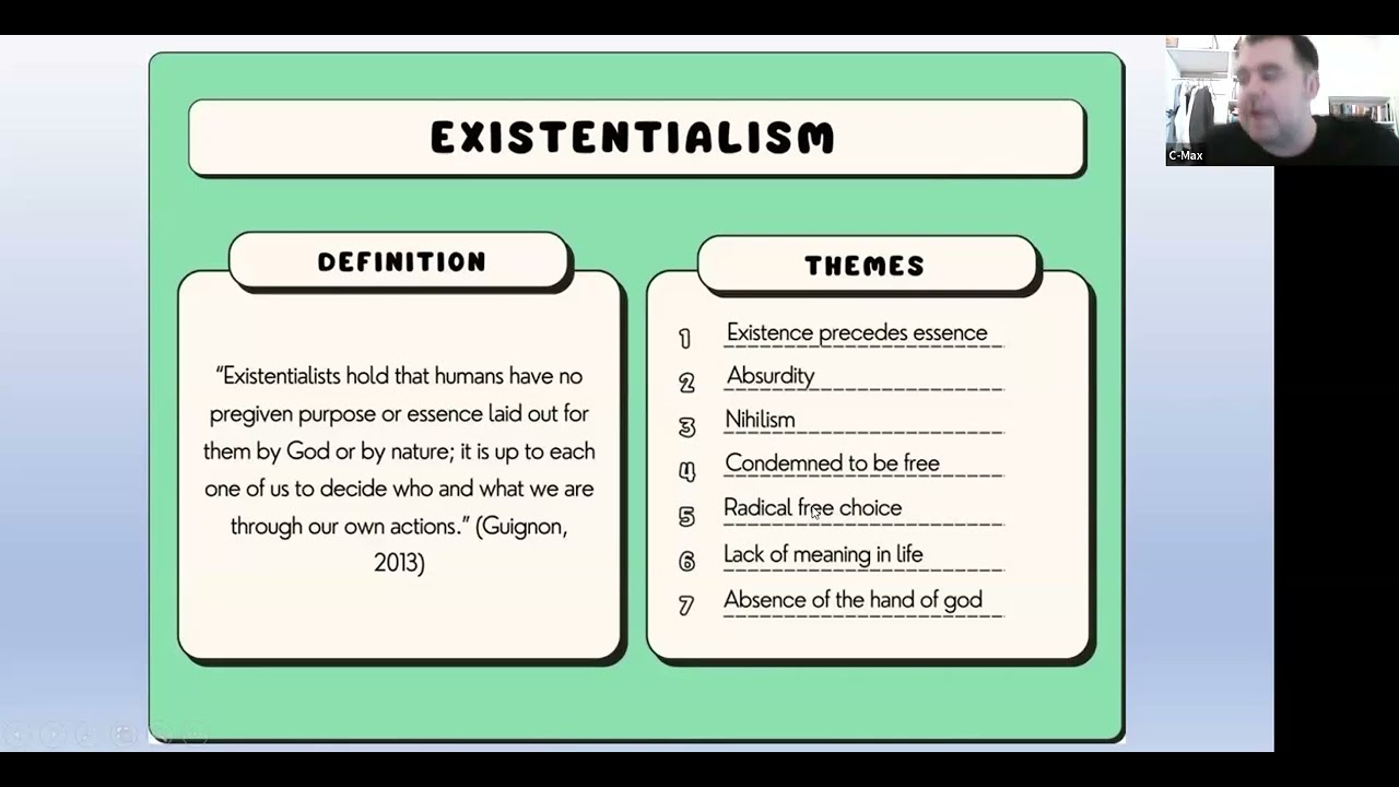 Existentialism: Value, Meaning and Relevance.