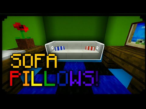 MCPE 1.2 | How To Make a Pillow on a Sofa! | Armor Stand creation - YouTube