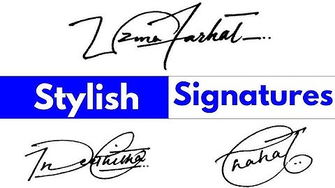 ✔️ Stylish Signatures | A to Z signature style | Signature Style of my name
