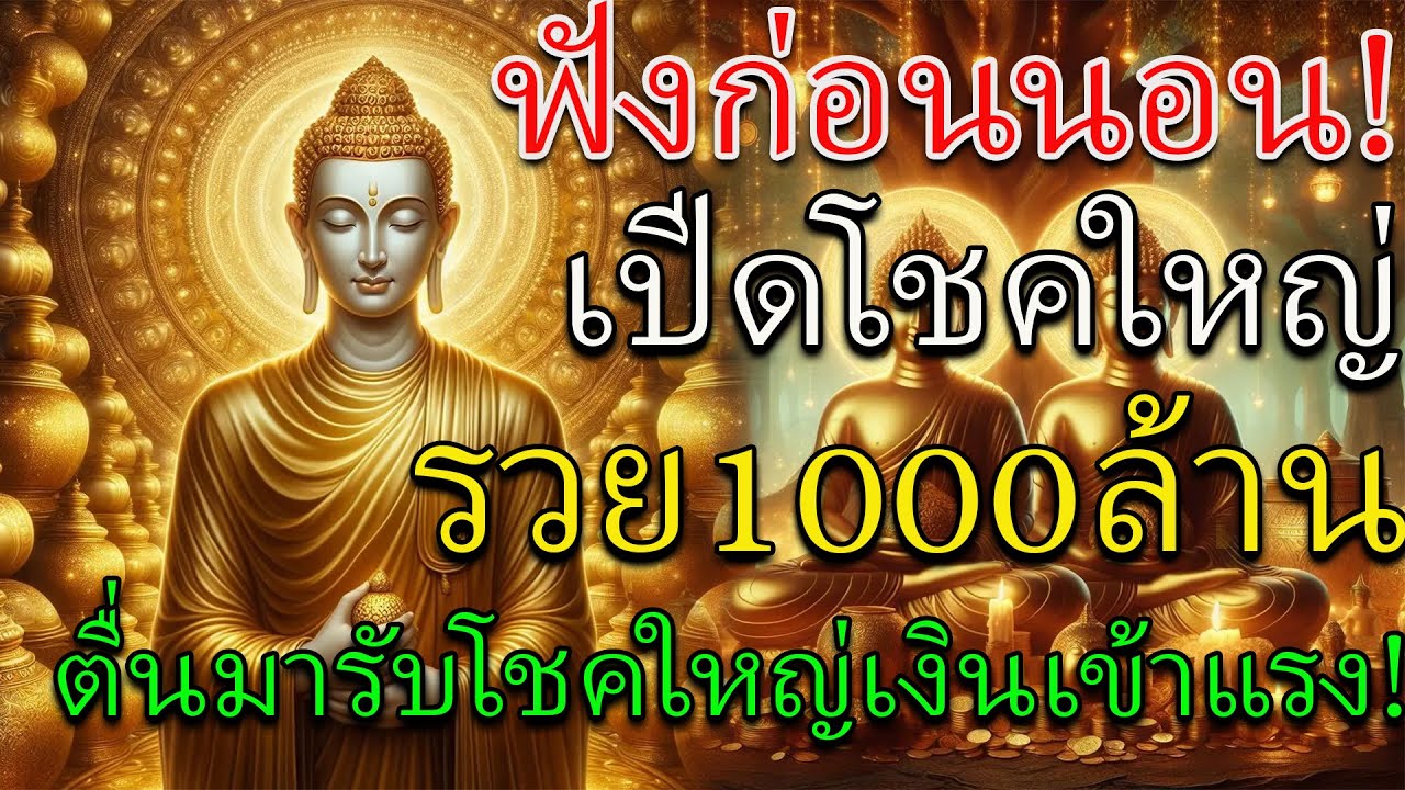 🔴ฟังก่อนนอน เปิดโชคใหญ่ รวยพันล้าน ตื่นมารับทรัพย์ เงินเข้าแรงมหาศาล!