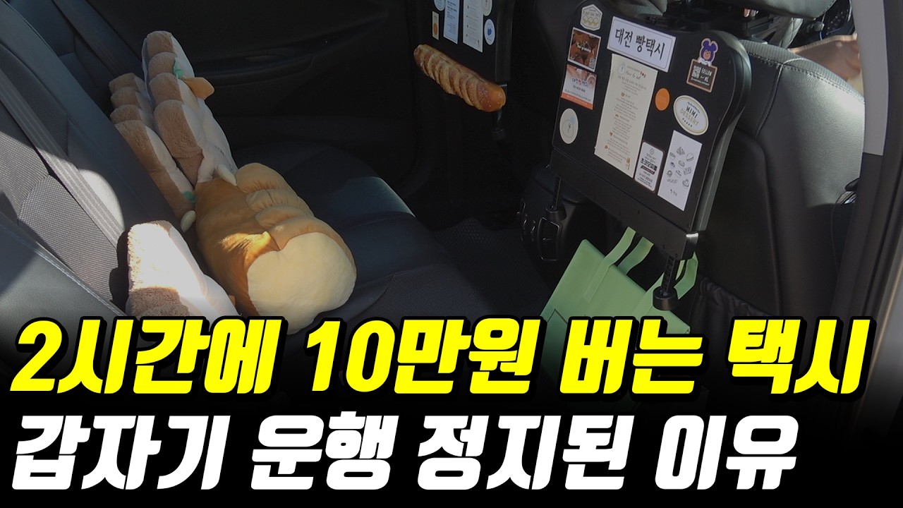 대한민국에 1대 있는 국내최초 빵택시 기사님 (ft 시간당 3만원)
