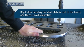 No heat input when making a beveled edge on steel | Bevel Mate® EBA-12