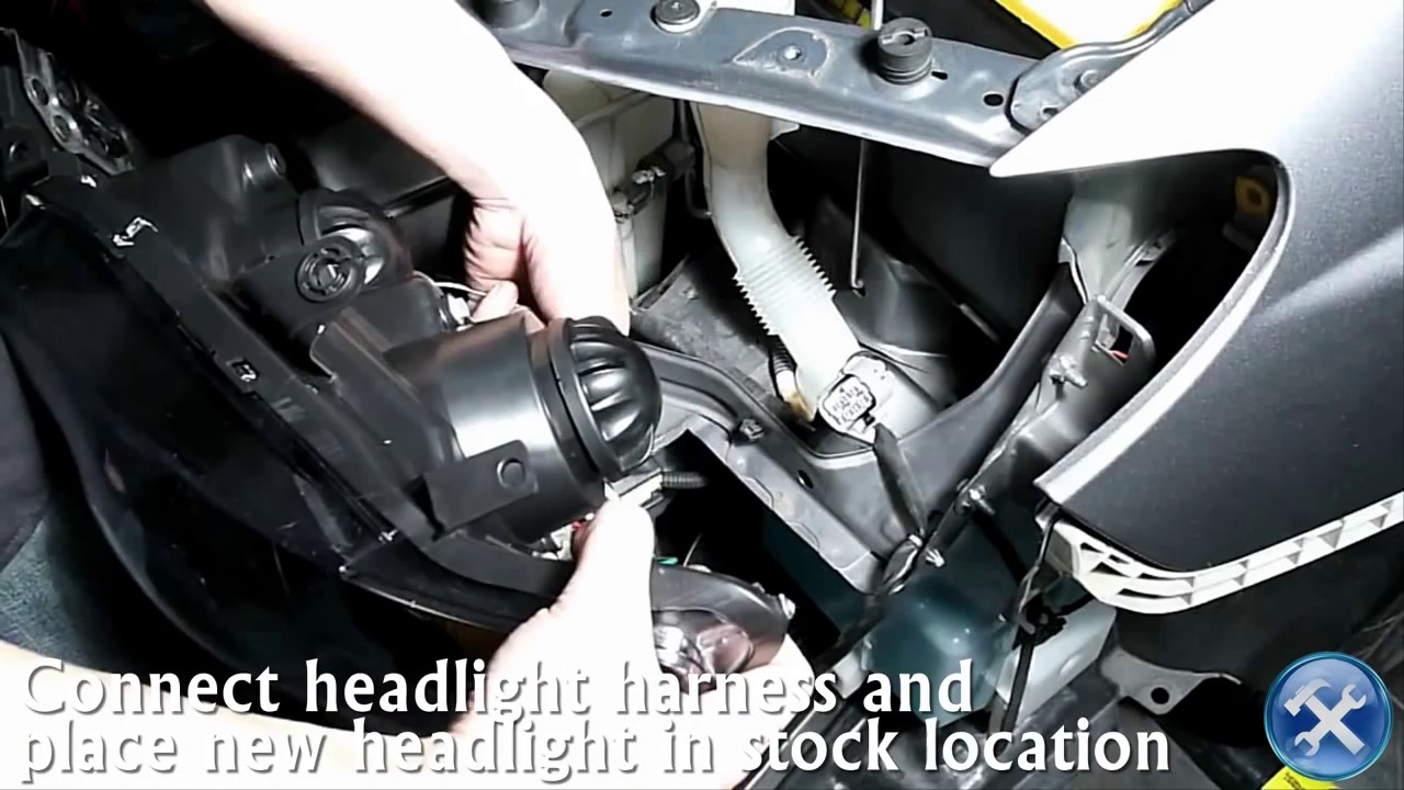 SPECDTUNING INSTALLATION VIDEO  2006 2007 SUBARU IMPREZA PROJECTOR HEADLIGHTS