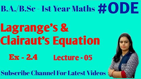 How To Solve Lagrange