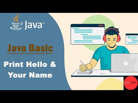 How to Write a java program to print 'Hello' and your name on a separate line on the screen? | Java