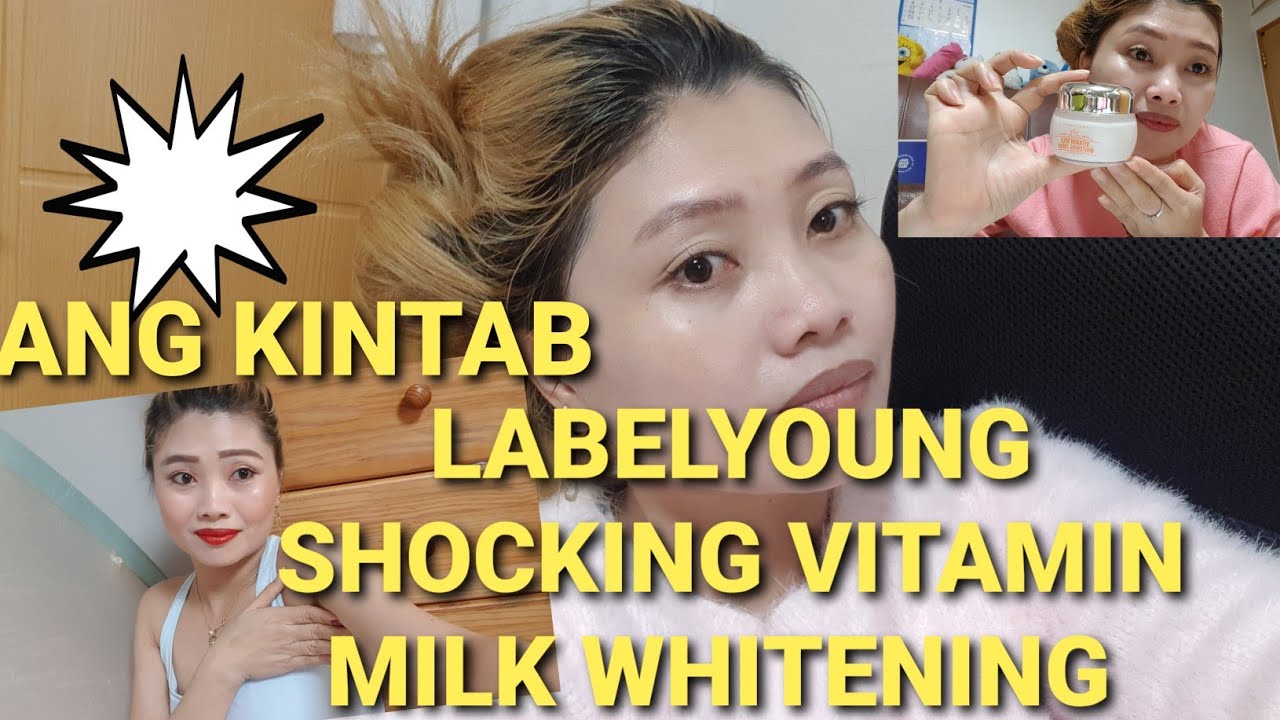 LABELYOUNG SHOCKING VITAMIN MILK WHITENING CREAM REVIEW DAY8 USING