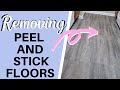 REMOVING Peel And Stick Vinyl Floors | 1 YEAR LATER | How To Remove Without Damage