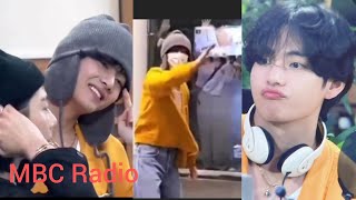 Kim taehyung in MBC Radio studio||v cute moments in studio ☺️||#bts #btsarmy #v #mbc #kimtaehyung screenshot 5