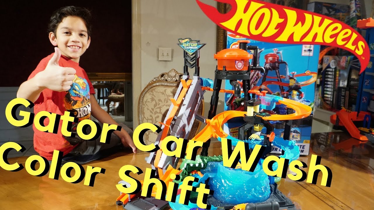 Hot Wheels Ultimate Garage Gator Car Wash YouTube