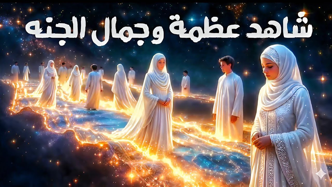 شاهد عظمة وجمال الجنه كأنك بداخلها رحلة الي الجنة بالذكاء الاصطناعي فيلم الجزء الخامس 