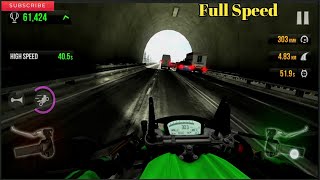 Fastest Bike Top Speed Check I Riding H2 in Traffic  Rider - Racing Fever Moto Android Gameplay #h2r screenshot 3