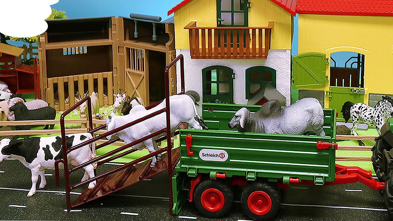 Barnyard Animal Figurines and Fun Farm Diorama