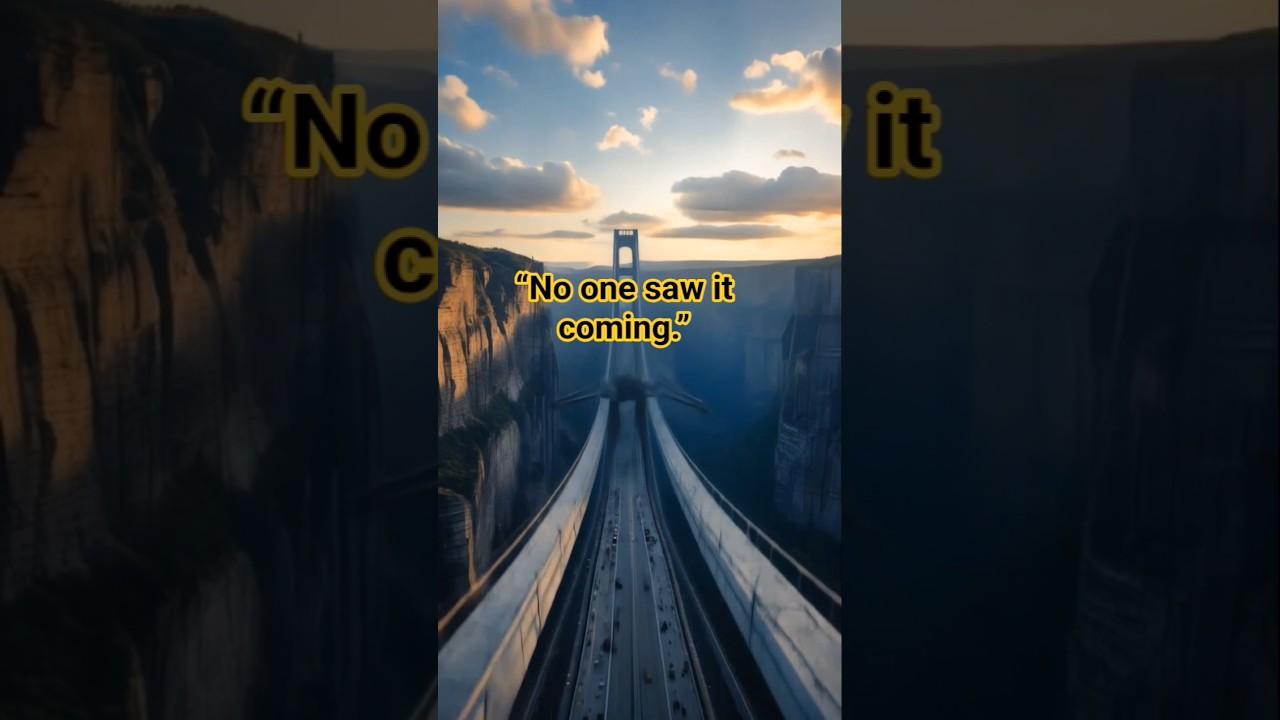 Massive Bridge Collapse Caught on Camera | Disaster AI Simulation