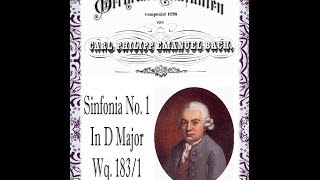 C.P.E. Bach - Symphony In D Major Wq. 183/1