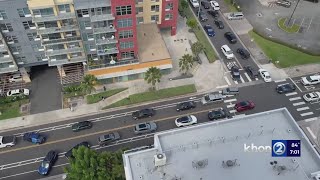 Traffic gridlocked during tsunami warning
