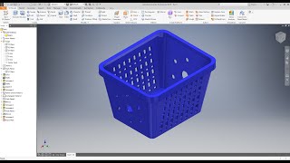 how to design a laundry basket in inventor professional 2019