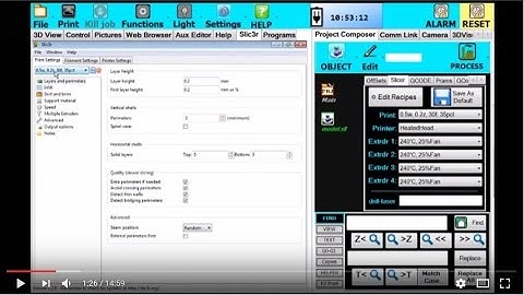 Hyrel Training Session 2D - Editing Slic3r Recipes