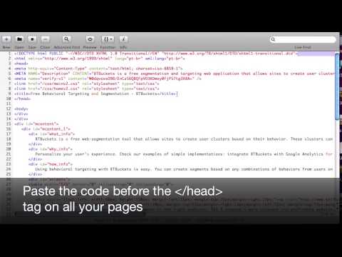 Installing the tracking code on your site