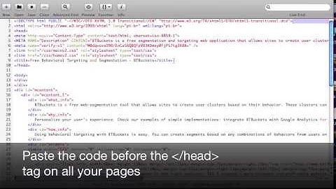 Installing the tracking code on your site