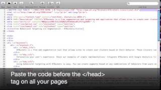 Installing the tracking code on your site