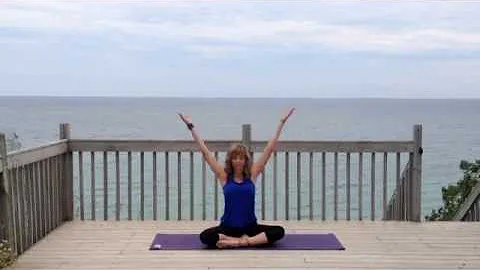Mari Dew Yoga on Lake Michigan