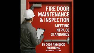 Fire Door Maintenance & Inspection: Meeting NFPA 80 Standards      #firedoor
