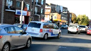 MONTREAL SPVM POLICE SUPERVISOR RESPONDING IN RUSH HOUR TRAFFIC