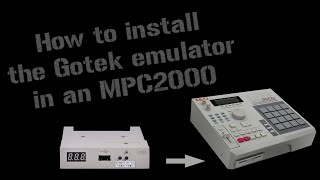 MPC2000 Install  The Gotek Floppy Emulator