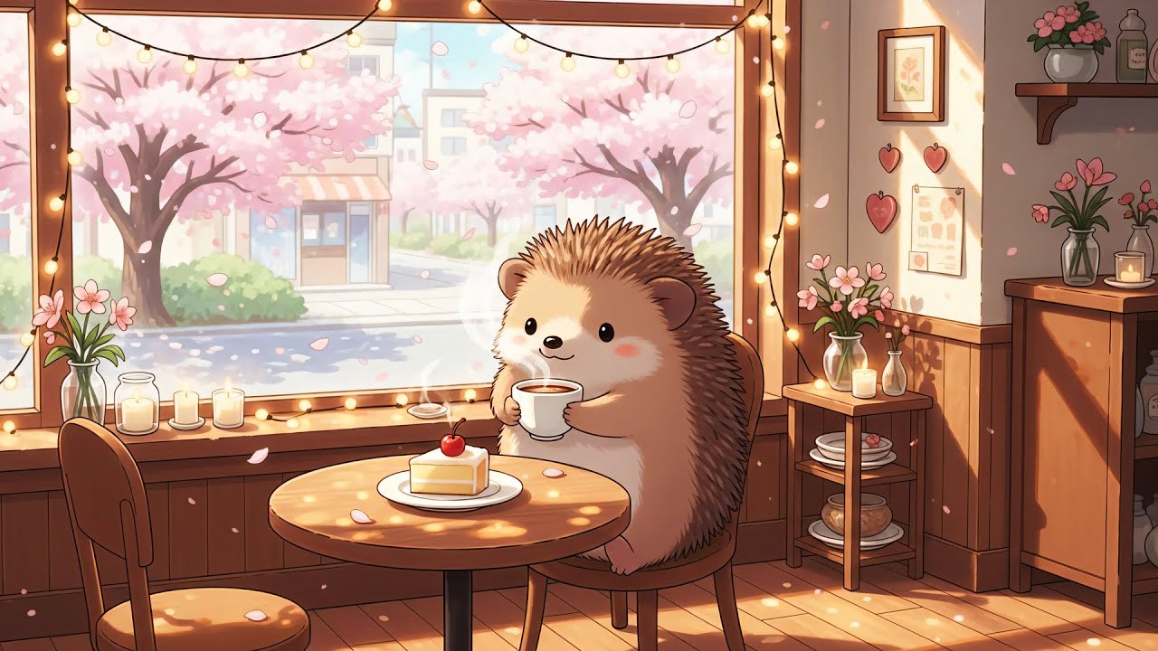 Springtime Coffee Break Lofi 🌸 Calm Jazz Music for Focus, Peace & Cozy Moments