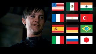 'Look at little Goblin junior, gonna cry?' In Different Languages | Tobey Maguire