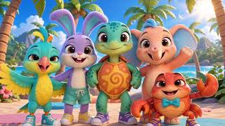 Tiko’s Happy Beach Dance Adventure 🐢 | Fun Animal Dance for Kids