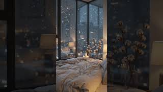Camera gliding toward snowy window 202608231410