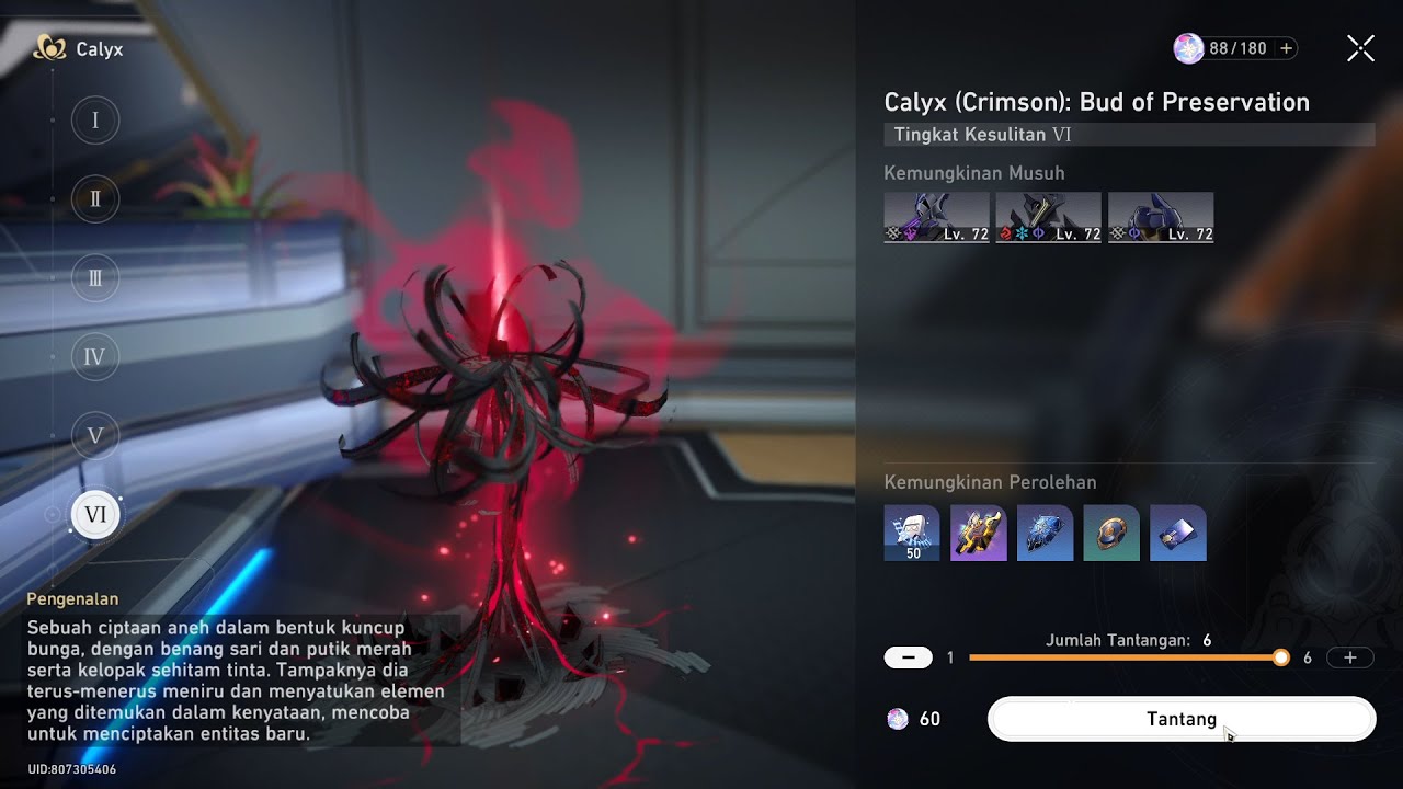 Calyx (Crimson): Bud of Preservation VI - Honkai Star Rail