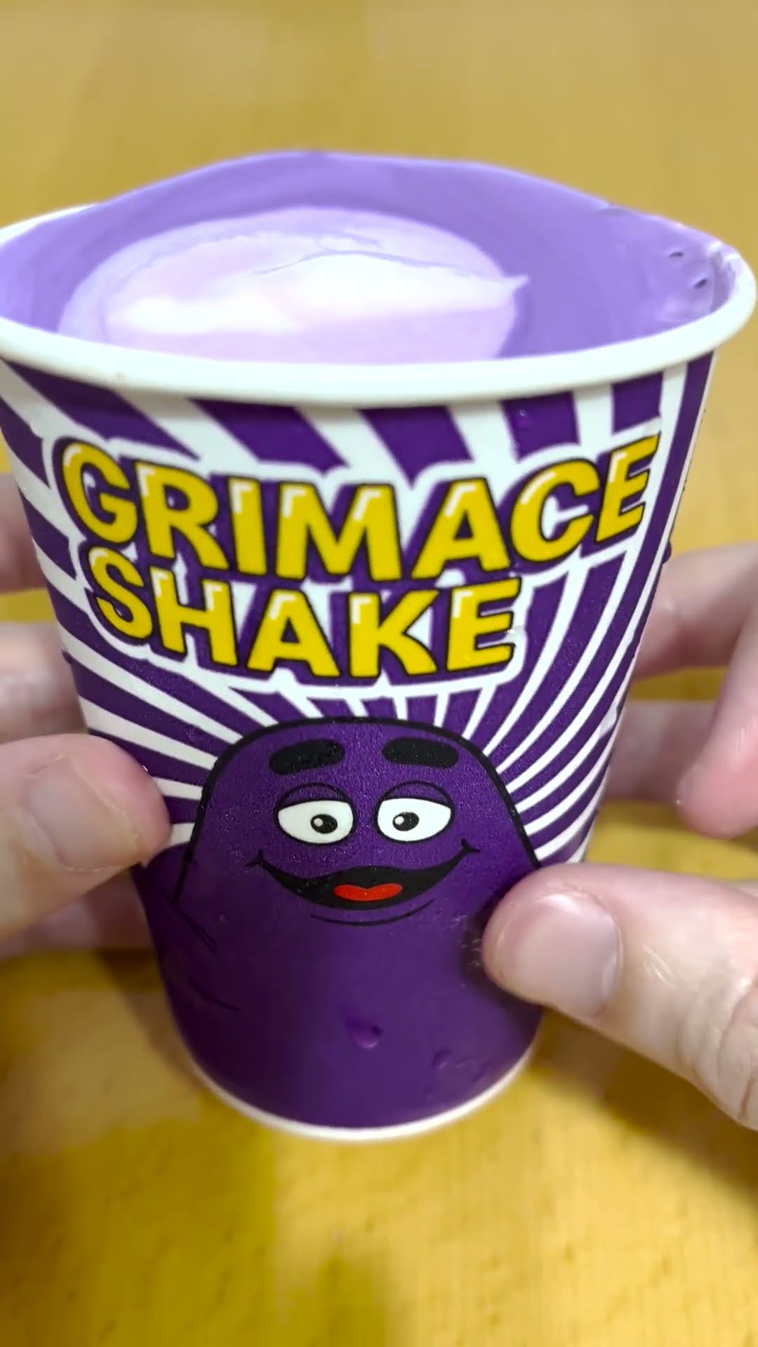 McDonald's] New product: Grimace Shake Blueberry Yogurt Flavor (S