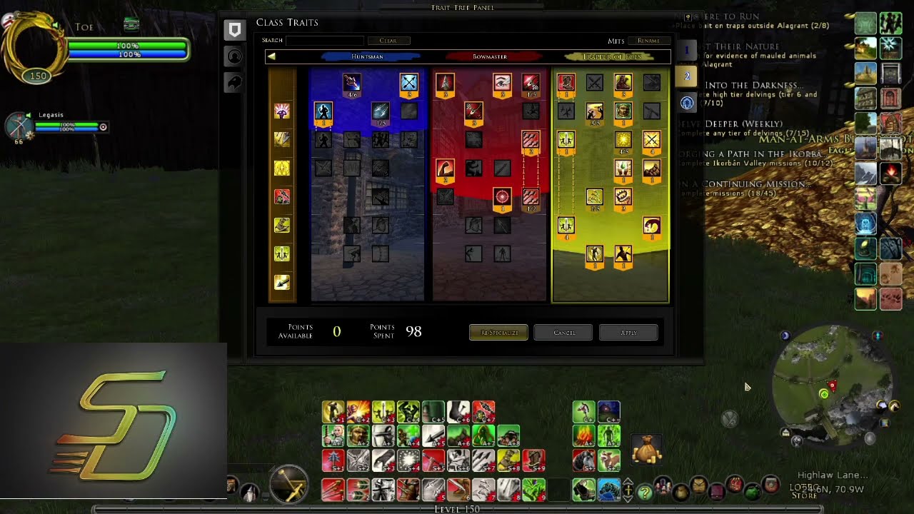 Обновление LOTRO 45: Желтый Охотник (Рыцари-Наставники)