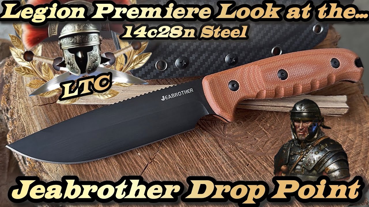 Legion Premiere Look at the Jeabrother Drop Point in 14c28n Steel.