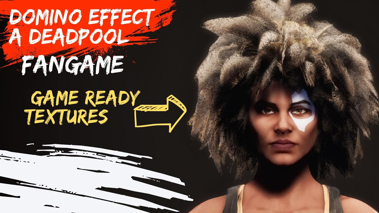 Deadpool Domino Fan Game | Updating Domino in Unreal Engine and Substance 3D painter Timelapse