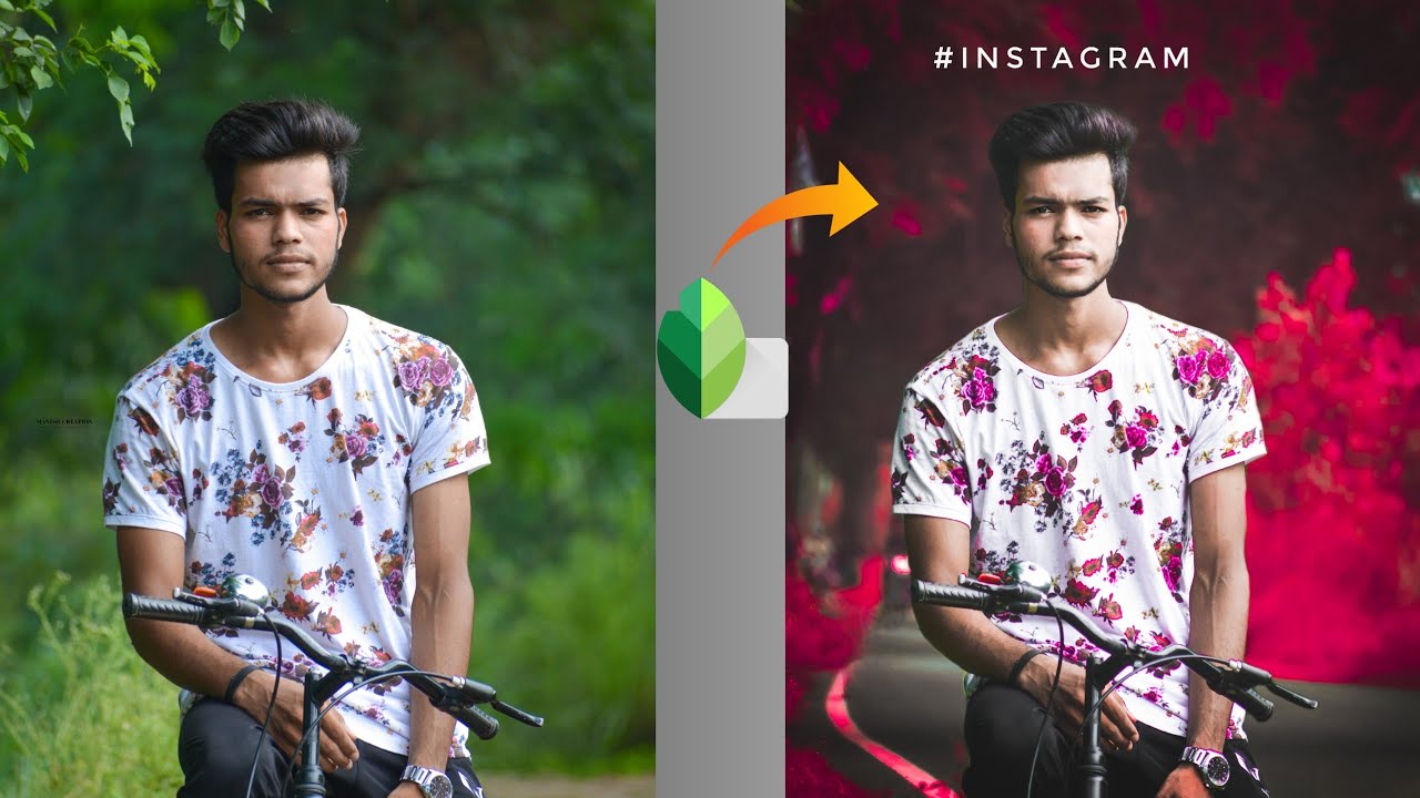snapseed pink tone photo editing | New Trick🔥| Secret Trick 2021🤭