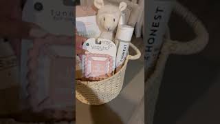Baby shower gift basket