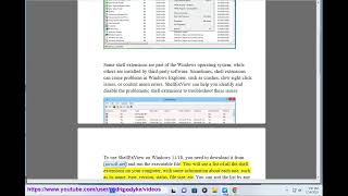 Use ShellExView to view & disable Shell Extensions on Windows