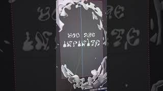 Behind the scenes of 3D typography #3d #c4d #blender #cgi #blender3d #blendertutorial #typography